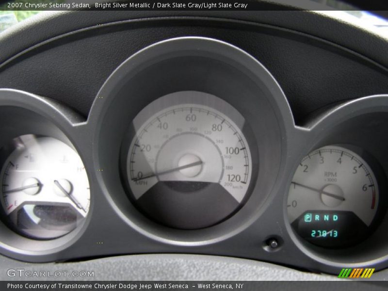 Bright Silver Metallic / Dark Slate Gray/Light Slate Gray 2007 Chrysler Sebring Sedan