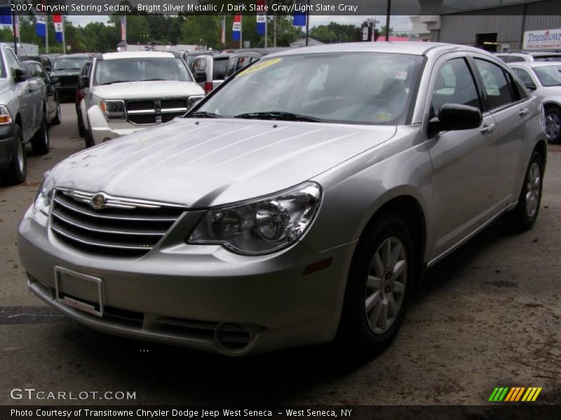 Bright Silver Metallic / Dark Slate Gray/Light Slate Gray 2007 Chrysler Sebring Sedan