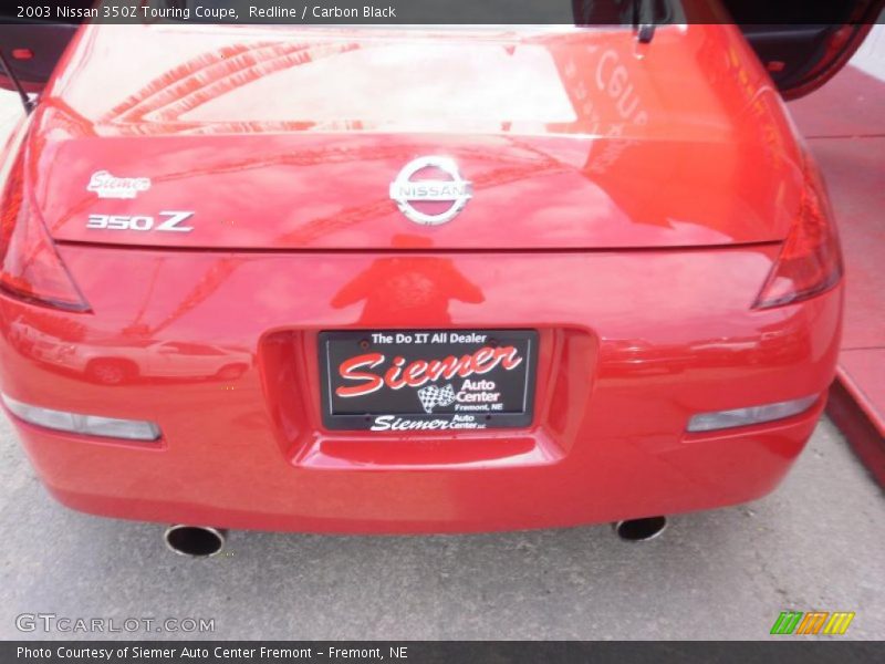 Redline / Carbon Black 2003 Nissan 350Z Touring Coupe