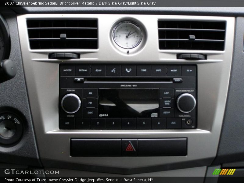 Bright Silver Metallic / Dark Slate Gray/Light Slate Gray 2007 Chrysler Sebring Sedan