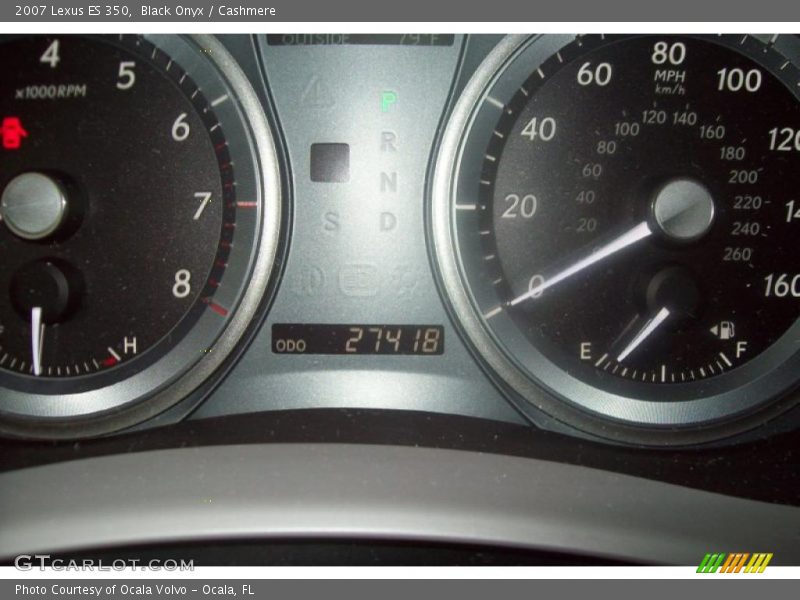Black Onyx / Cashmere 2007 Lexus ES 350