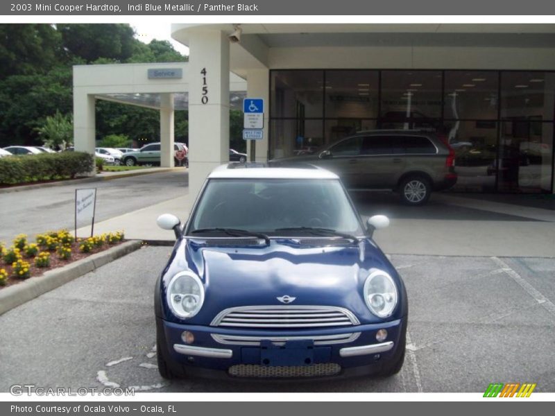 Indi Blue Metallic / Panther Black 2003 Mini Cooper Hardtop