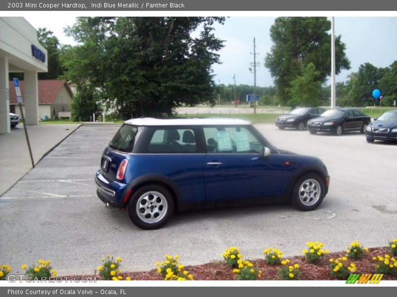 Indi Blue Metallic / Panther Black 2003 Mini Cooper Hardtop