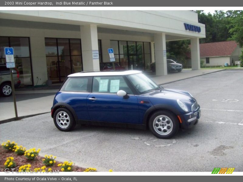 Indi Blue Metallic / Panther Black 2003 Mini Cooper Hardtop
