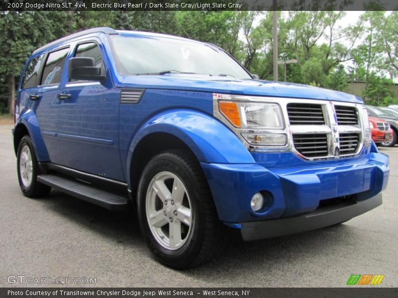 Electric Blue Pearl / Dark Slate Gray/Light Slate Gray 2007 Dodge Nitro SLT 4x4