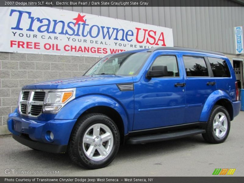 Electric Blue Pearl / Dark Slate Gray/Light Slate Gray 2007 Dodge Nitro SLT 4x4