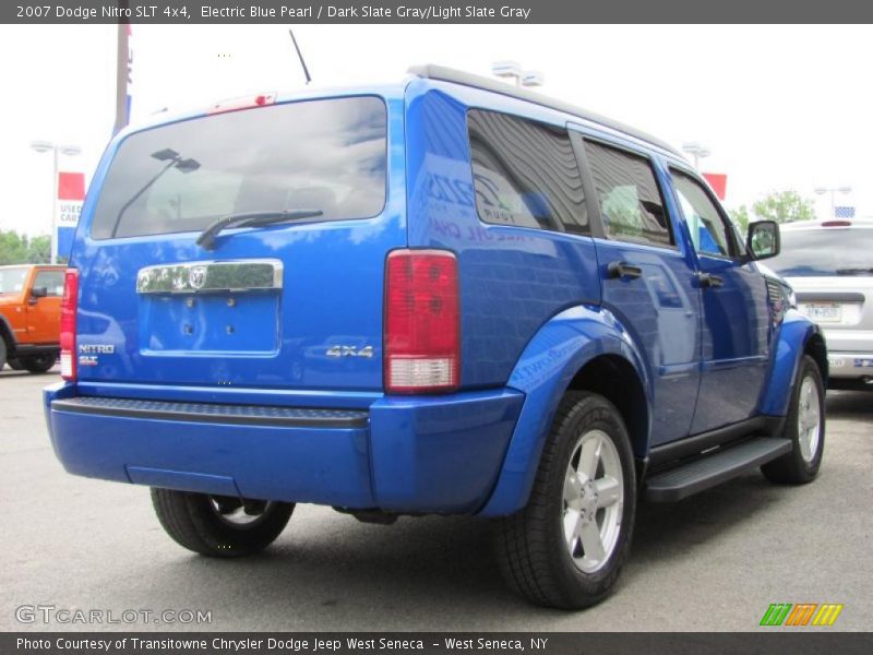 Electric Blue Pearl / Dark Slate Gray/Light Slate Gray 2007 Dodge Nitro SLT 4x4
