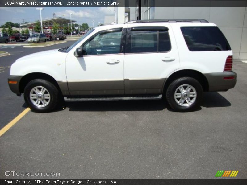 Oxford White / Midnight Grey 2004 Mercury Mountaineer AWD
