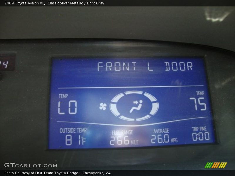 Classic Silver Metallic / Light Gray 2009 Toyota Avalon XL