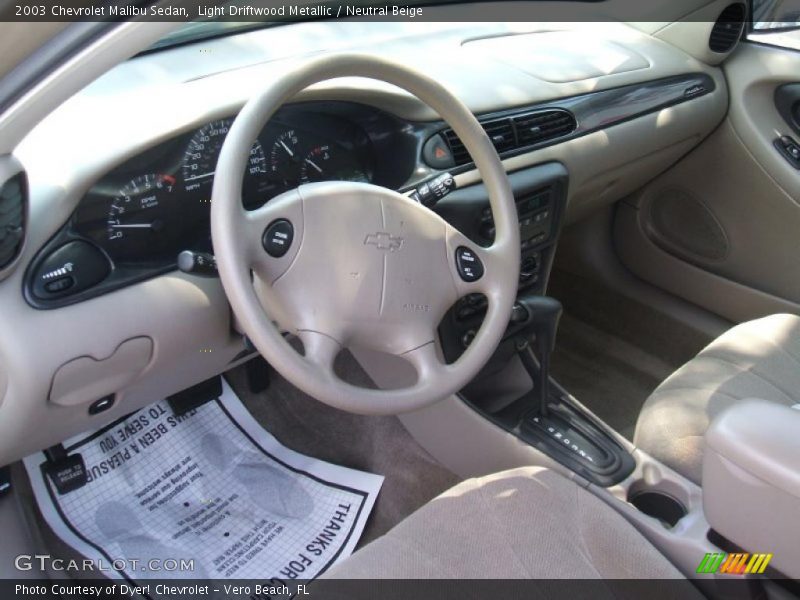 Light Driftwood Metallic / Neutral Beige 2003 Chevrolet Malibu Sedan