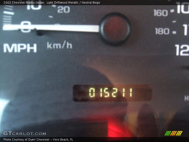 Light Driftwood Metallic / Neutral Beige 2003 Chevrolet Malibu Sedan