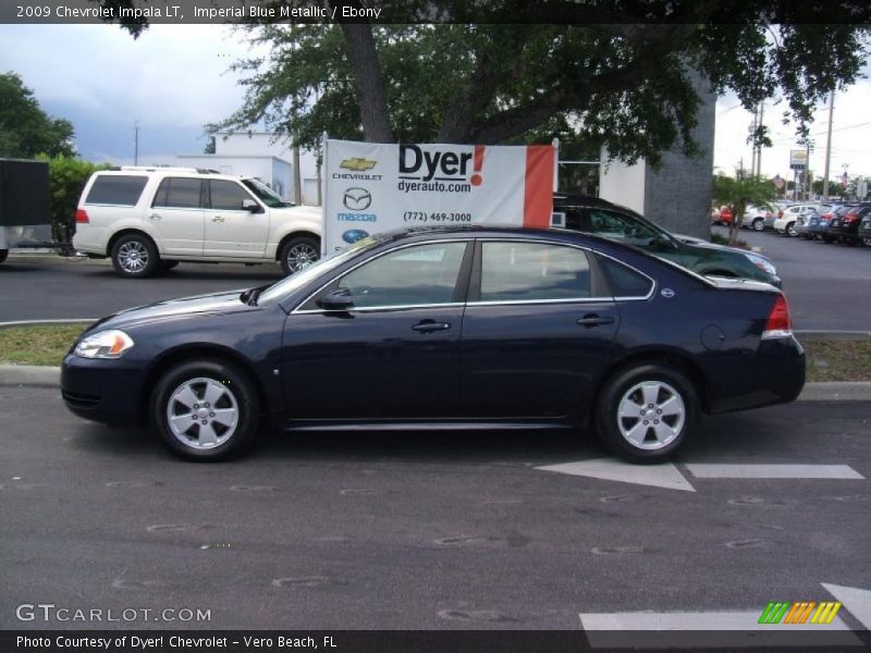 Imperial Blue Metallic / Ebony 2009 Chevrolet Impala LT