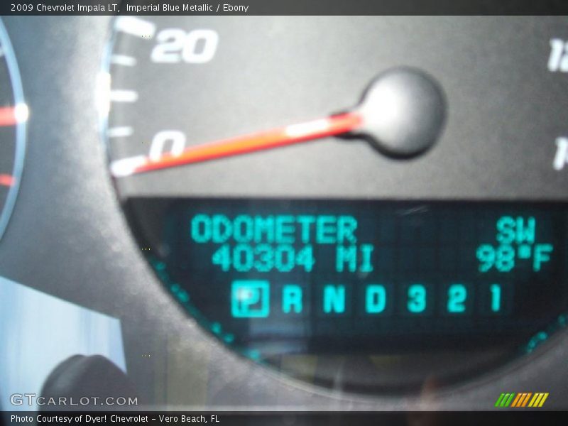 Imperial Blue Metallic / Ebony 2009 Chevrolet Impala LT