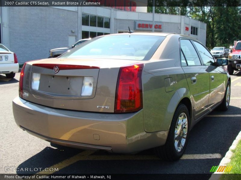 Radiant Bronze / Cashmere 2007 Cadillac CTS Sedan