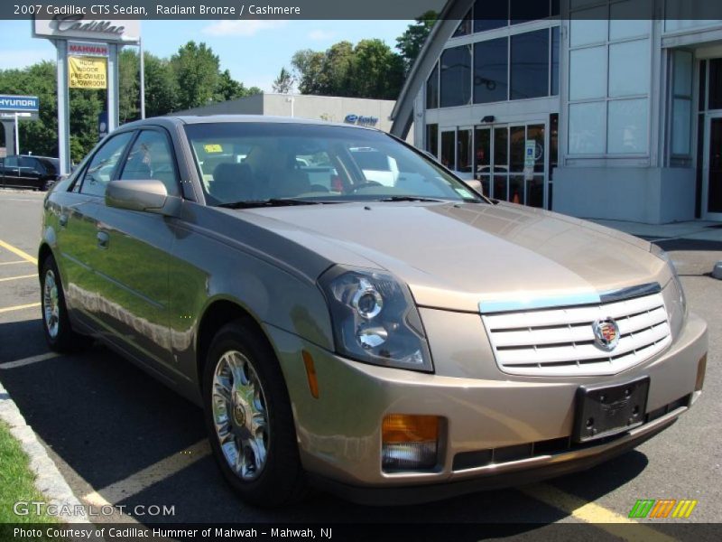 Radiant Bronze / Cashmere 2007 Cadillac CTS Sedan