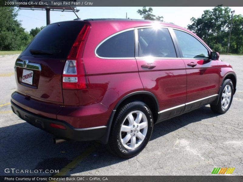 Tango Red Pearl / Gray 2009 Honda CR-V EX-L