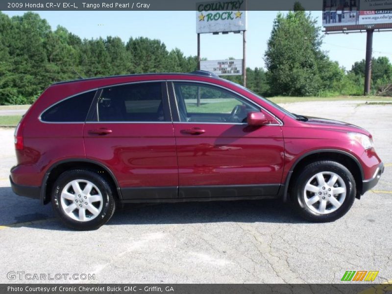 Tango Red Pearl / Gray 2009 Honda CR-V EX-L
