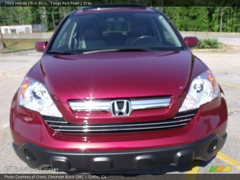 Tango Red Pearl / Gray 2009 Honda CR-V EX-L