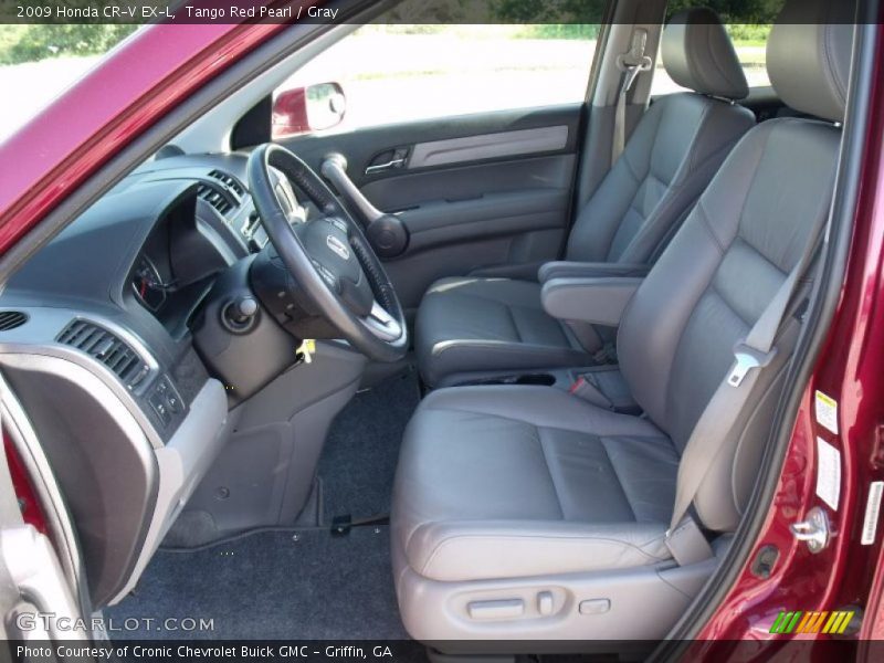 Tango Red Pearl / Gray 2009 Honda CR-V EX-L