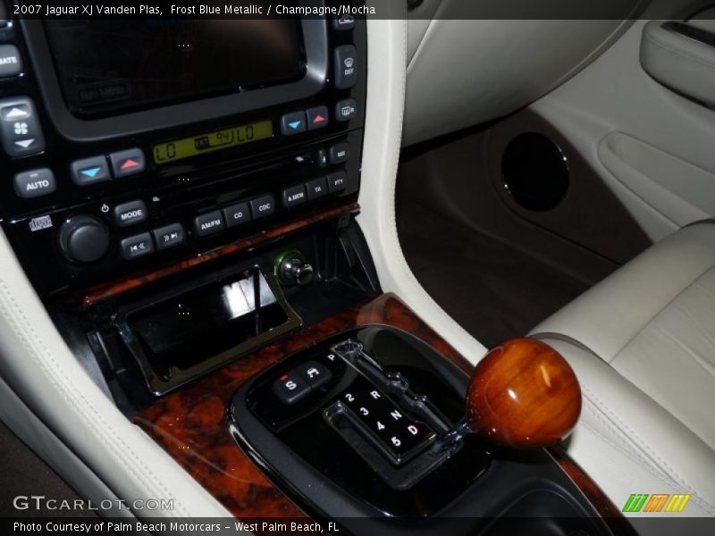 Frost Blue Metallic / Champagne/Mocha 2007 Jaguar XJ Vanden Plas