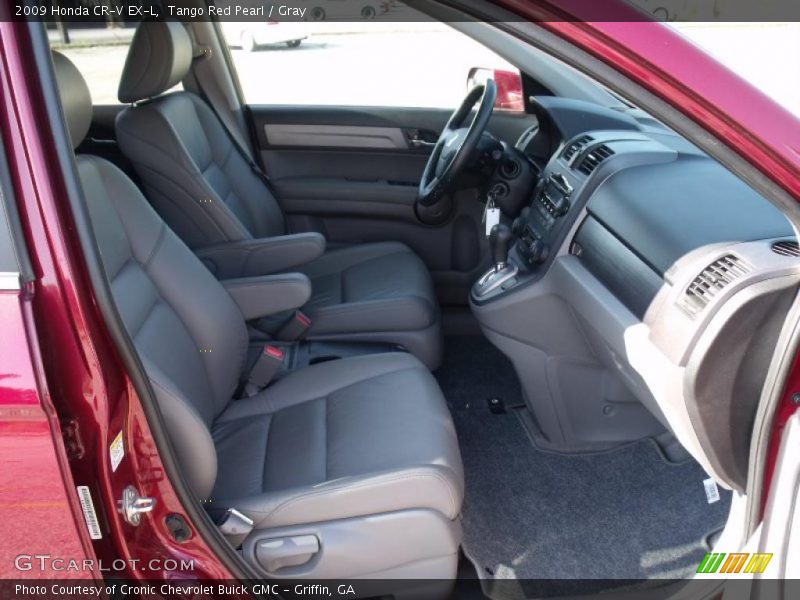 Tango Red Pearl / Gray 2009 Honda CR-V EX-L