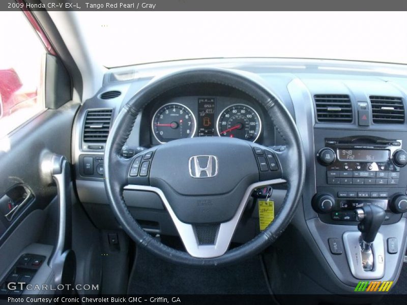Tango Red Pearl / Gray 2009 Honda CR-V EX-L