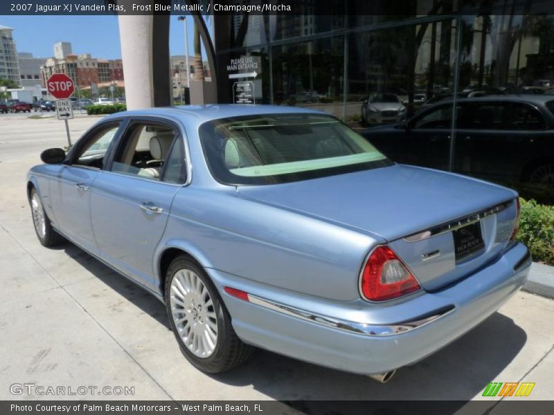 Frost Blue Metallic / Champagne/Mocha 2007 Jaguar XJ Vanden Plas