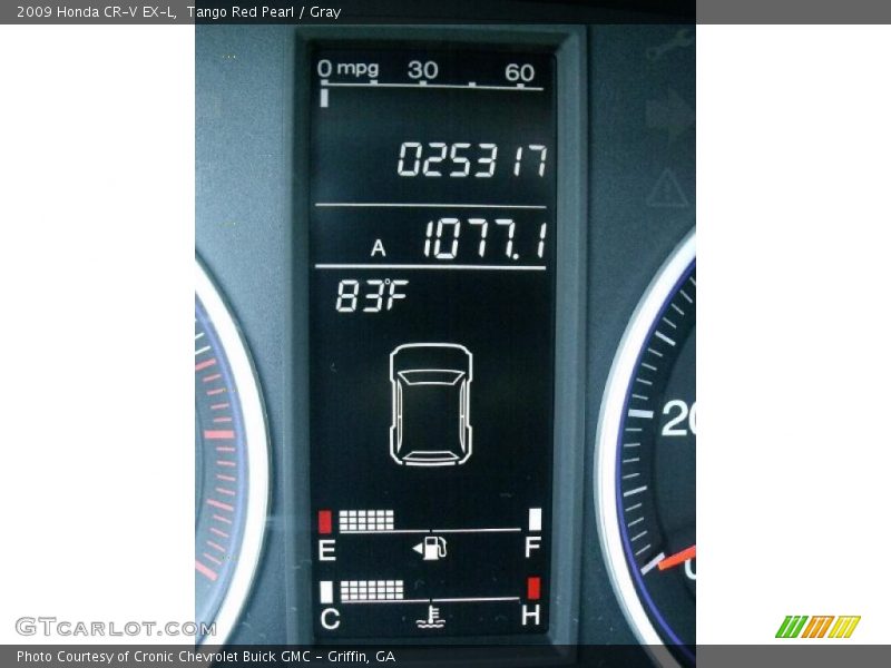 Tango Red Pearl / Gray 2009 Honda CR-V EX-L