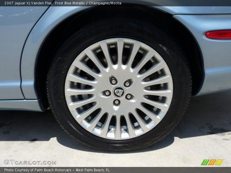 Frost Blue Metallic / Champagne/Mocha 2007 Jaguar XJ Vanden Plas