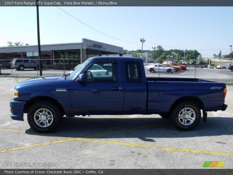 Vista Blue Metallic / Ebony/Blue 2007 Ford Ranger STX SuperCab