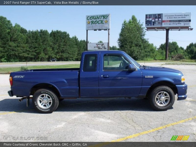 Vista Blue Metallic / Ebony/Blue 2007 Ford Ranger STX SuperCab