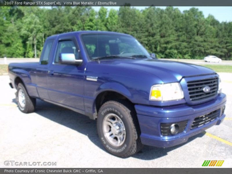 Vista Blue Metallic / Ebony/Blue 2007 Ford Ranger STX SuperCab