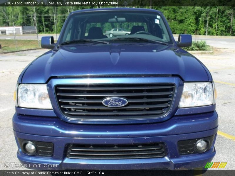 Vista Blue Metallic / Ebony/Blue 2007 Ford Ranger STX SuperCab