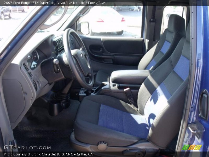 Vista Blue Metallic / Ebony/Blue 2007 Ford Ranger STX SuperCab