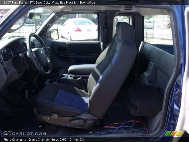 Vista Blue Metallic / Ebony/Blue 2007 Ford Ranger STX SuperCab
