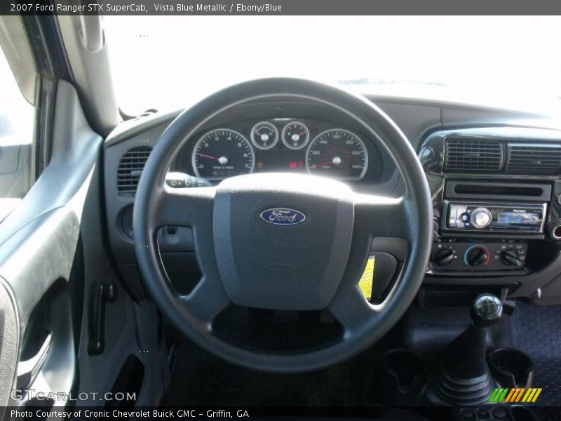 Vista Blue Metallic / Ebony/Blue 2007 Ford Ranger STX SuperCab