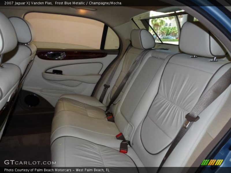 Frost Blue Metallic / Champagne/Mocha 2007 Jaguar XJ Vanden Plas