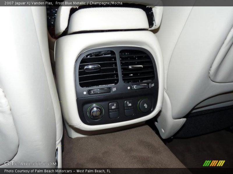 Frost Blue Metallic / Champagne/Mocha 2007 Jaguar XJ Vanden Plas