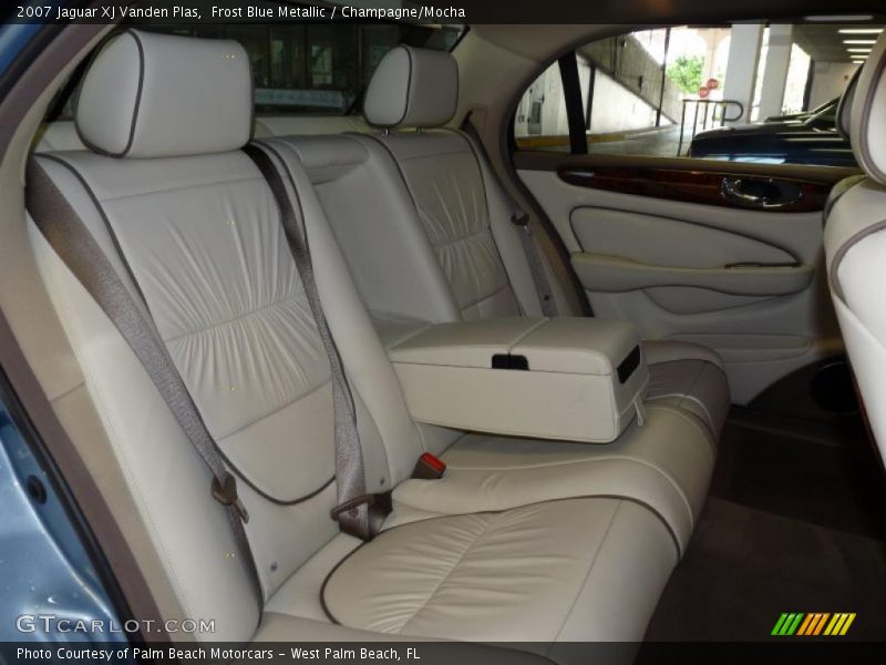 Frost Blue Metallic / Champagne/Mocha 2007 Jaguar XJ Vanden Plas