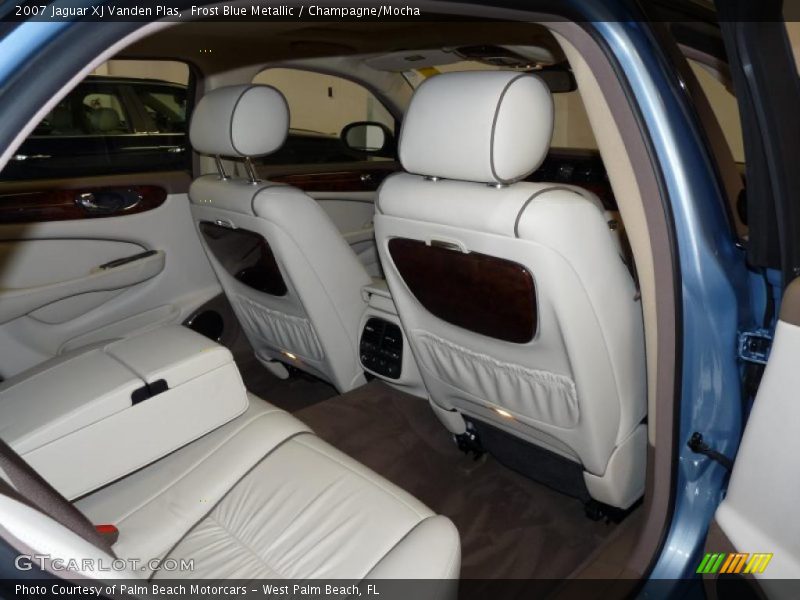 Frost Blue Metallic / Champagne/Mocha 2007 Jaguar XJ Vanden Plas