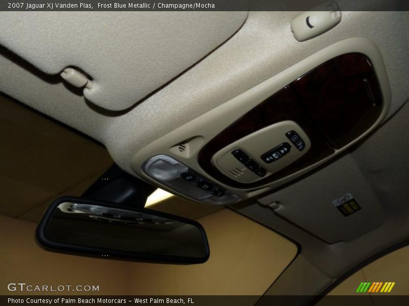 Frost Blue Metallic / Champagne/Mocha 2007 Jaguar XJ Vanden Plas