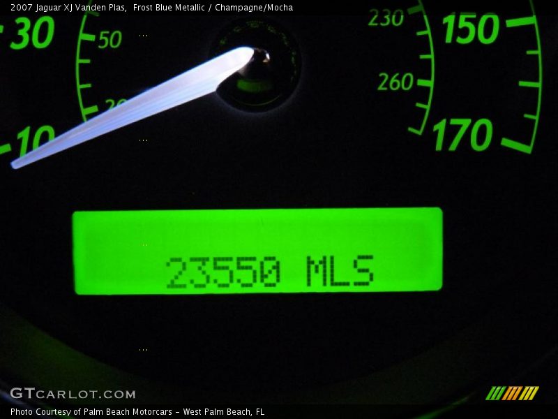 Frost Blue Metallic / Champagne/Mocha 2007 Jaguar XJ Vanden Plas