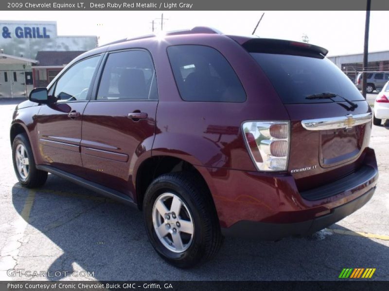 Deep Ruby Red Metallic / Light Gray 2009 Chevrolet Equinox LT