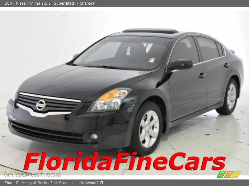 Super Black / Charcoal 2007 Nissan Altima 2.5 S