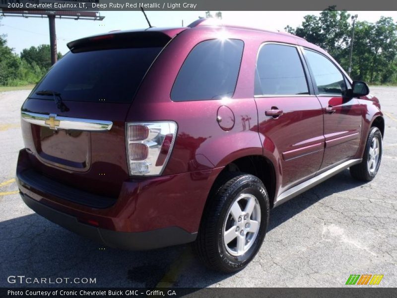 Deep Ruby Red Metallic / Light Gray 2009 Chevrolet Equinox LT