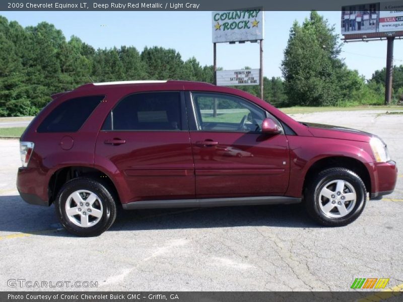 Deep Ruby Red Metallic / Light Gray 2009 Chevrolet Equinox LT