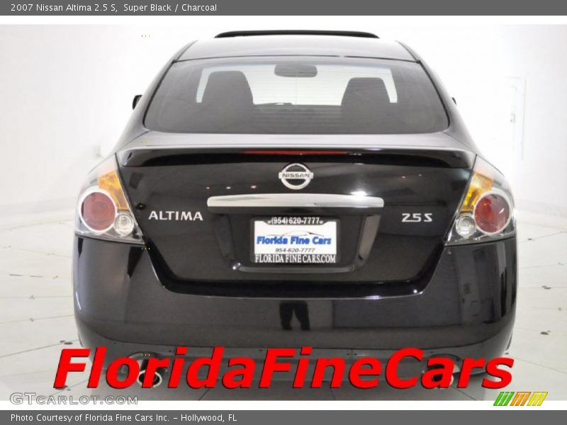 Super Black / Charcoal 2007 Nissan Altima 2.5 S