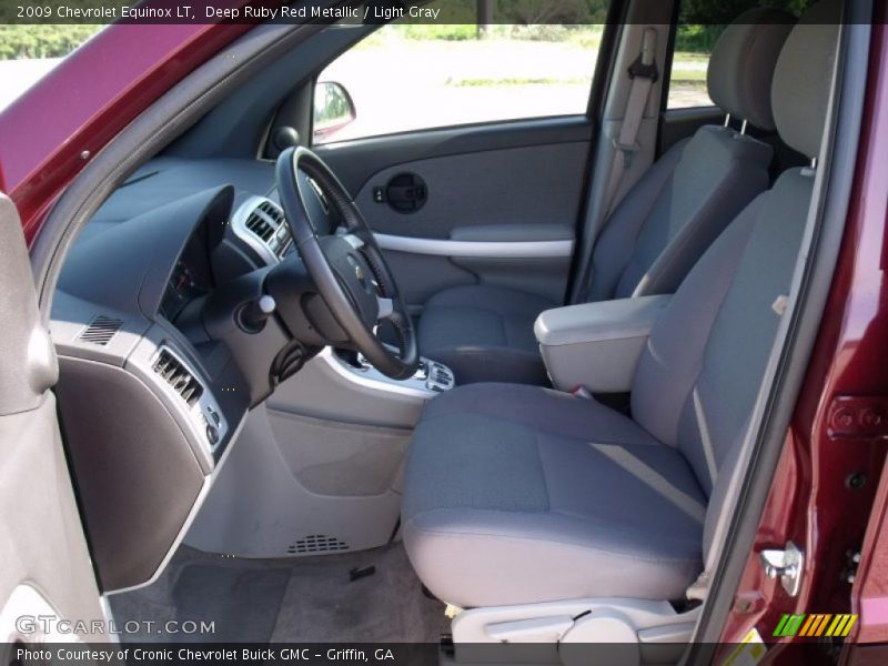 Deep Ruby Red Metallic / Light Gray 2009 Chevrolet Equinox LT