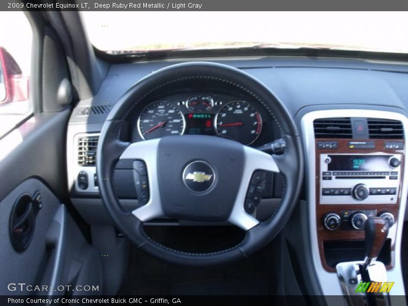 Deep Ruby Red Metallic / Light Gray 2009 Chevrolet Equinox LT