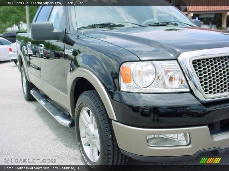 Black / Tan 2004 Ford F150 Lariat SuperCrew